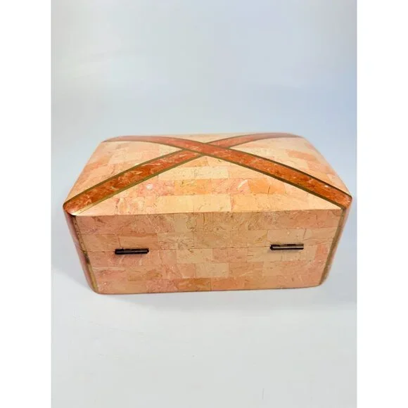 Marble Dresser Jewlery Boudier Box Maitland Smith Tessellated Stone Malachite